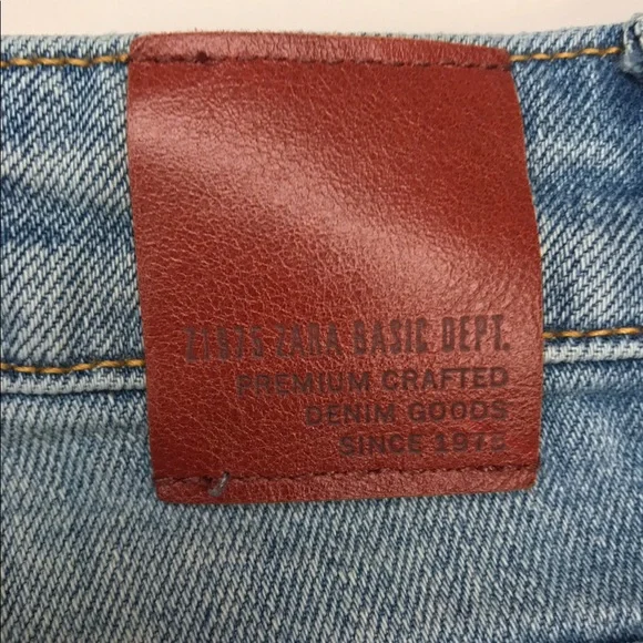 Zara Basic Premium Crafted Distressed Jean Shorts - 00 - Picture 11 of 12